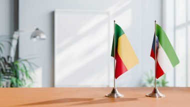 BENİN VE Eşitlikçi Guinea FLAGLARI