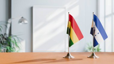 Masada Bolivya ve Hondura Bayrakları