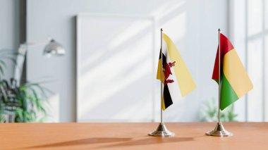 BUNEI VE GINEA-BISSAU FLAGLARI