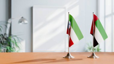 Eşitlikçi Guinea bayrağı ve Masa Üzerinde Kullanım