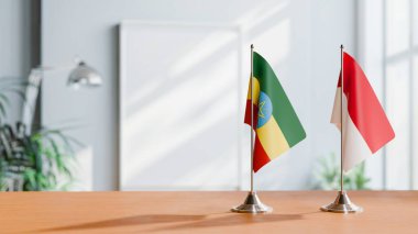 Masada Ethiopia ve Monako Bayrakları