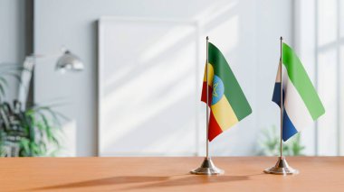 Ethiopia ve Sierra Leone 'nin bayrakları