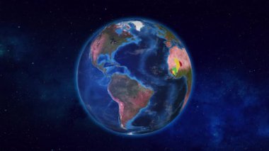 Dünya, Mali ve Gine komşu ülkelerine bayraklarıyla vurgulanıyor