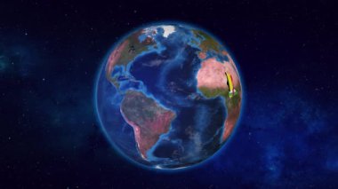 Dünya Komşu Ülkeler Çad ve Orta Afrika Cumhuriyeti Bayraklarıyla Vurgulandı