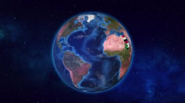 Mısır ve Sudan komşu ülkelere bayraklarıyla vurgulandı