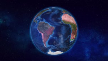 Güney Afrika ve Zimbabve 'deki komşu ülkelere bayraklarıyla yakınlaşan Dünya