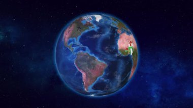 Benin ve Komşu Ülkeler Bayraklarıyla Vurgulandı