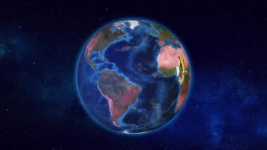 Kamerun ve Komşu Ülkeler Bayraklarıyla Vurgulandı