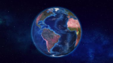 Gabon ve Komşu Ülkeler Bayraklarıyla Vurgulandı