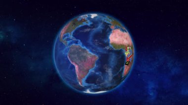 Dünya Kongo Cumhuriyeti ve Komşu Ülkeler Bayraklarıyla Vurgulandı