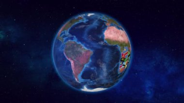 Zambiya ve Komşu Ülkeler Bayraklarıyla Vurgulandı