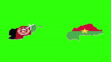 Yeşil Ekranda Afgan 'dan Burkina-FASso' ya Uçuşun Canlandırılması