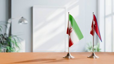 İranlı ve Nepal 'in bayrakları