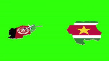 AFGHANISTAN 'dan SURINAME' a Uçuşun Animasyonu