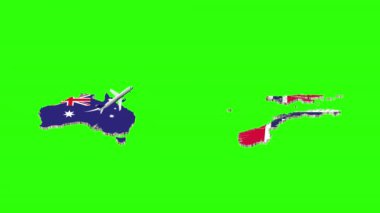 AUSTRALYA 'dan NORway' e Yeşil Ekran 'da Uçuşun Canlandırması