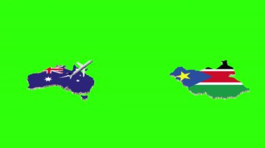 AUSTRALYA 'dan Güney Sudan Yeşil Ekran' a Uçuşun Animasyonu