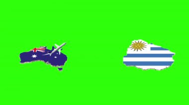 AUSTRALYA 'dan Uruguay' a Uçuşun Yeşil Ekranda Canlandırılması