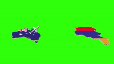 AUSTRALYA 'dan ARMENIA' ya Uçuşun Yeşil Ekranda Canlandırılması