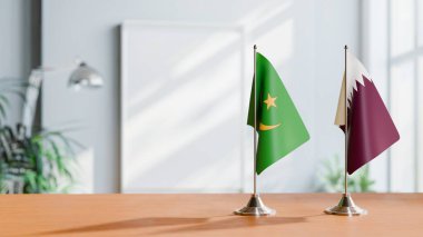 MAURITANIA VE Katar 'ın Bayrakları