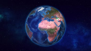 Dünya İran ve Azerbaycan Bayraklarıyla Vurgulandı