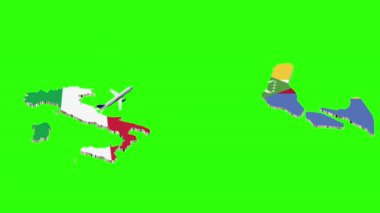 İTALYA 'YA KONUŞMA Uçuşunun Animasyonu