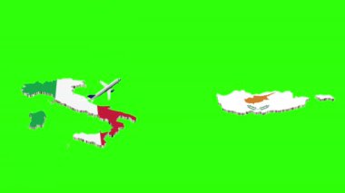 İTALYA 'DAN ÇIKARMA Uçuşun Animasyonu