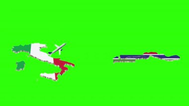 İtalya 'dan GAMBIA' ya Uçuşun Canlandırması