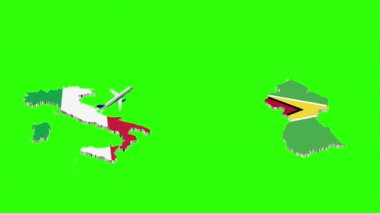 İtalya 'dan Guy' a Uçuşun Animasyonu