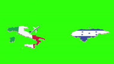 İTALYA 'DAN HONDURAS' A Uçuşun Animasyonu