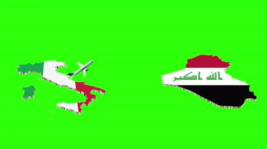 İTALYA 'DAN IRAQ' A Uçuşun Canlandırması