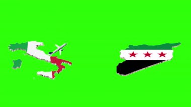 İTALYA 'DAN SİRIA' ya Uçuşun Animasyonu