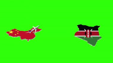 Çin 'den KENYA' ya Uçuşun Canlandırması