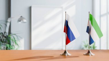 Masada Rusya ve Sierra Leon 'un bayrağı var.