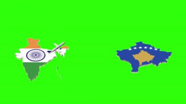 Hindistan 'dan Kosova' ya Uçuşun Animasyonu