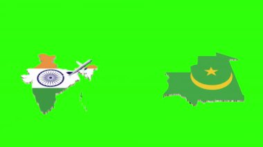 Hindistan 'dan MAURITANIA' ya Uçuşun Canlandırması