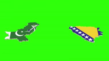 PAKISTAN 'dan BOSNIA' ya Uçuş Animasyonu