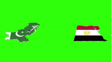 PAKISTAN 'dan EJİPT' e Uçuş Animasyonu