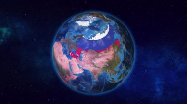 Gürcistan ve Komşu Ülkeler Bayraklarıyla Vurgulandı