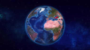 Türkiye ve Komşu Ülkeler Bayraklarıyla Vurgulandı