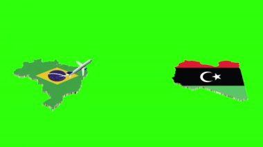 BREZİL 'den LIBYA' ya Uçuşun Canlandırması