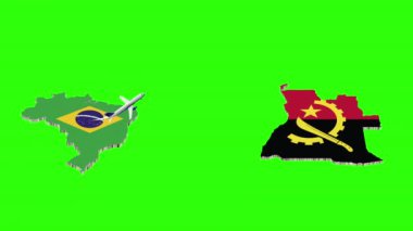 BREZİL 'den ANGOLA' ya Uçuşun Animasyonu