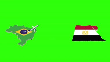 BREZİL 'den EJİPT' e Uçuşun Animasyonu