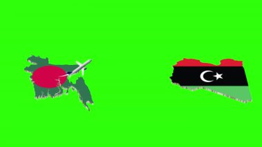 BANGLADESH 'ten LIBYA' ya Uçuşun Animasyonu