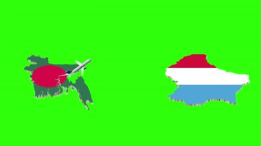 BANGLADESH 'ten LUXEMBOURG' a Uçuşun Animasyonu