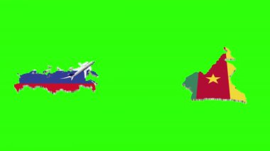 Rusya 'dan CAMEROON' a Uçuş Animasyonu