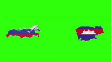 Rusya 'dan CAMBODIA' ya Uçuşun Animasyonu