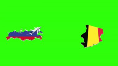 Rusya 'dan Chad' e Uçuşun Animasyonu