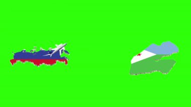 Rusya 'dan DJIBOUTI' ye Uçuş Animasyonu