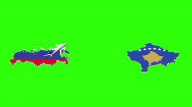 Rusya 'dan Kosova' ya Uçuşun Animasyonu