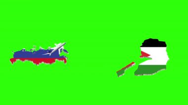 Rusya 'dan Filistin' e Uçuş Animasyonu